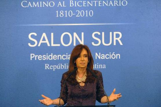 "Medida que toma el Gobierno encuentra al vicepresidente como vocero opositor", dijo Cristina.