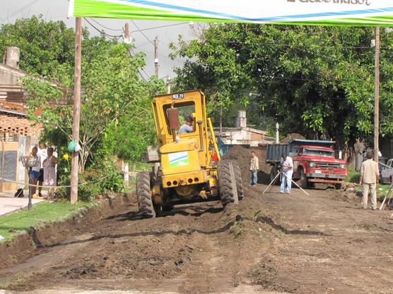 Trabajos en calle Rondeau