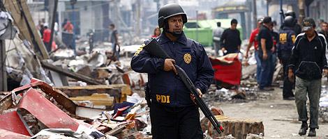 La Policía custodia las calles de Concepción  