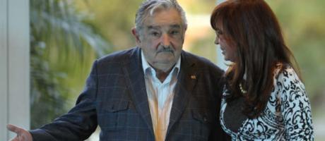 Mujica y Cristina ayer en Olivos 