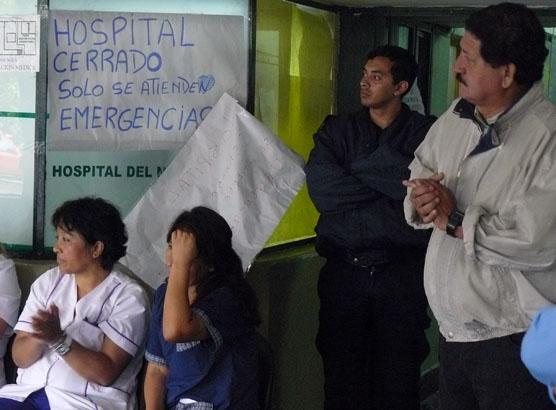 Los hospitales solo atenderán urgencias