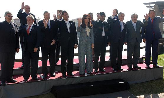 La foto de familia de mandatarios de UNASUR