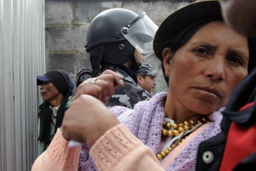 Protesta en las puertas del Parlamento