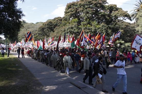 La marcha inició en el Parque y culminó en la Plaza Independencia, eran al rededor de 3.500 personas