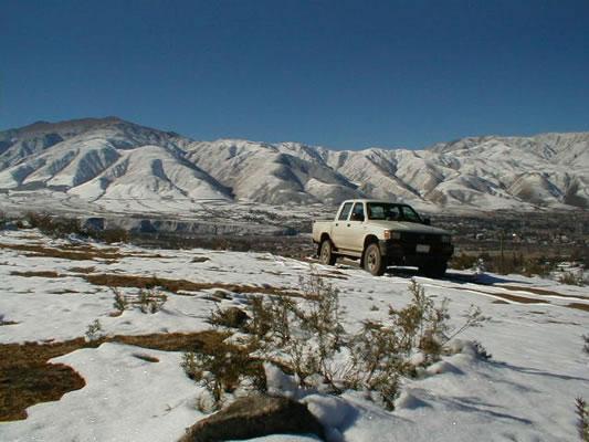 Los Valles tucumanos en plena nevada  