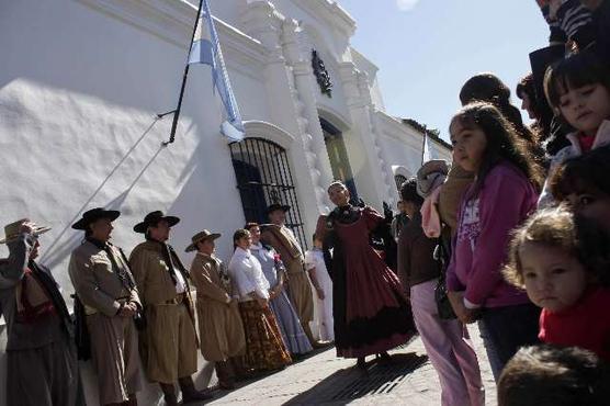 Cambio de guardia ayer en Casa Histórica