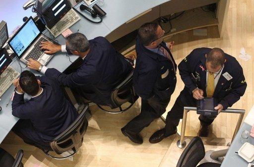 Corredores en Wall Street 