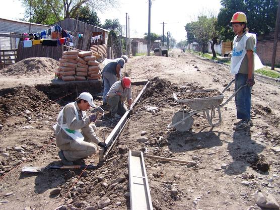 Trabajos en barrio sur