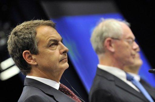 Rodríguez Zapatero y Herman van Rompuy, en Bruselas