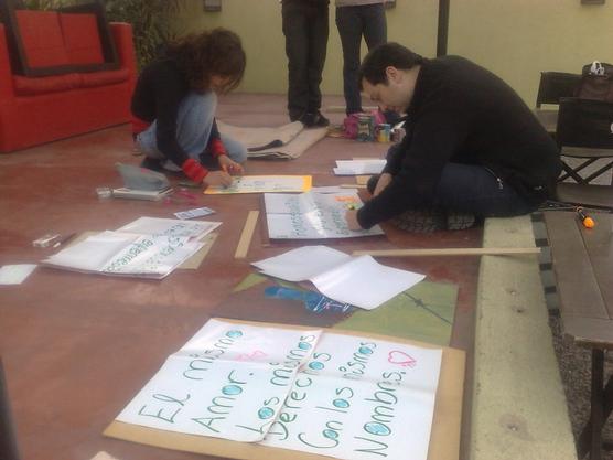 Gustavo Diaz Fernandez en los preparativos previos