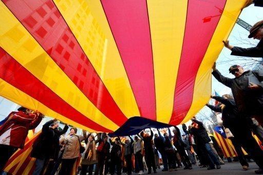 magen de una bandera independentista catalana