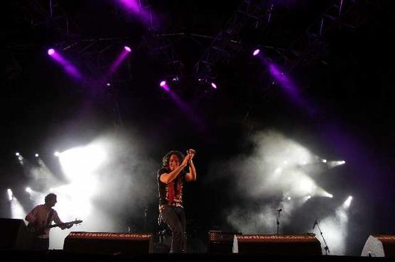 Javier Calamaro anoche en Santiago