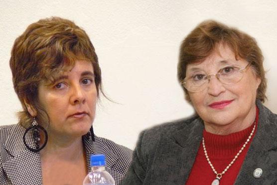 Judith Babot, acompañada por Rossana Nofal