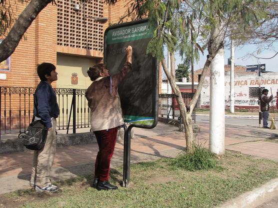 Avisador en Buenos Aires esquina Matheu