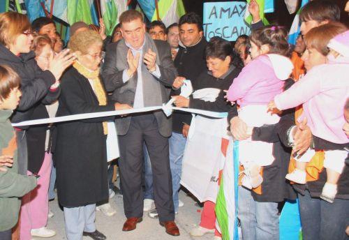 Intendente Amaya inaugura pavimento Juan B. Terán