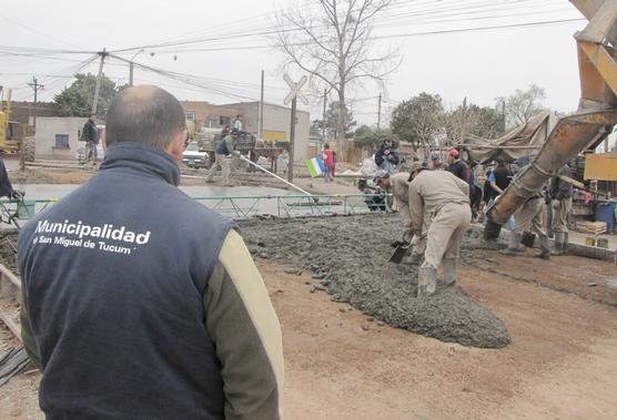 Trabajos en calle Viamonte