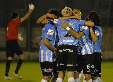 El Decano festejando en Rosario