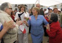 Bachelet es bien recibida