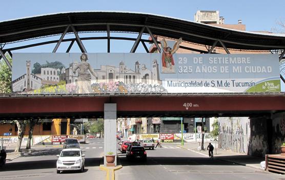 Mural ornamental en el Día de la Ciudad