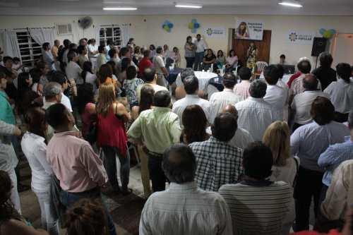 La diputada nacional durante el acto