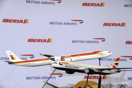 Réplicas de aviones de Iberia y British Airways