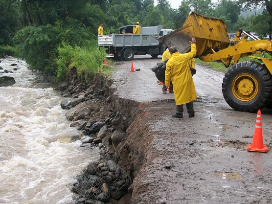 Cortes por las intensas lluvias