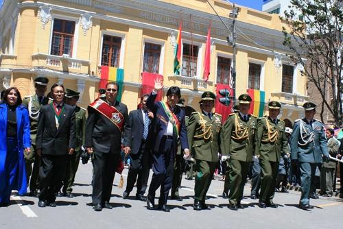 Morales, momentos antes de los incidentes