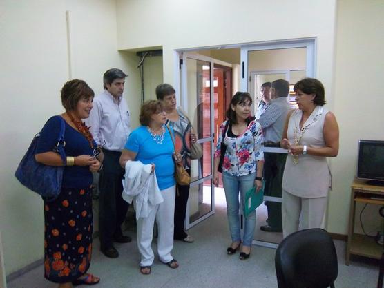 En conversación con la Rectora del Instituto Técnico, en Aguilares