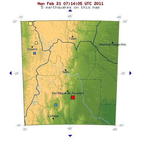 Mapa de localizaciòn del sismo