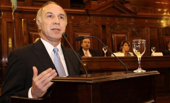 Lorenzetti, durante su discurso