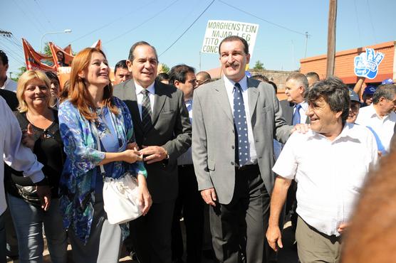 Alperovich junto a Morghenstein y Najar