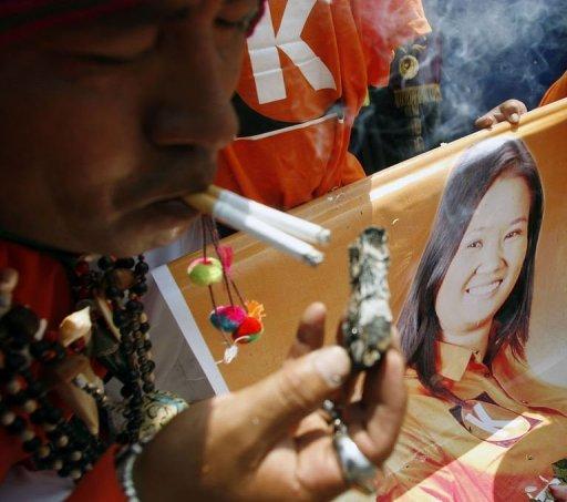 Un "chamán" busca ayudar a la candidata peruana Keiko Fujimori