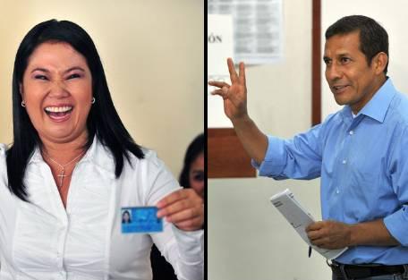 Humala y Fujimori al balotaje