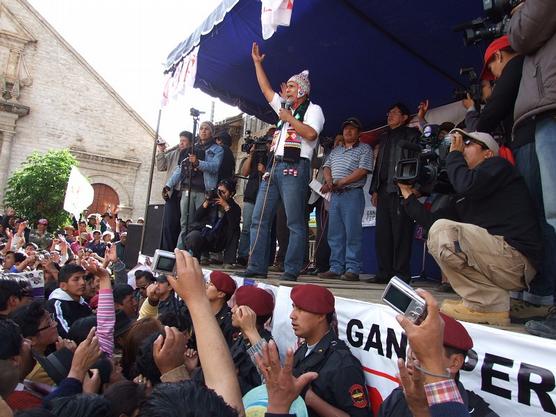 Humala ayer en Huancayo