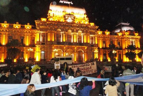 Movilización con apoyo de padres y alumnos