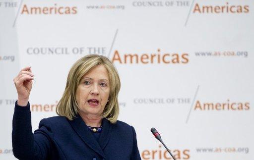 La secretaria norteamericana de Estado, Hillary Clinton