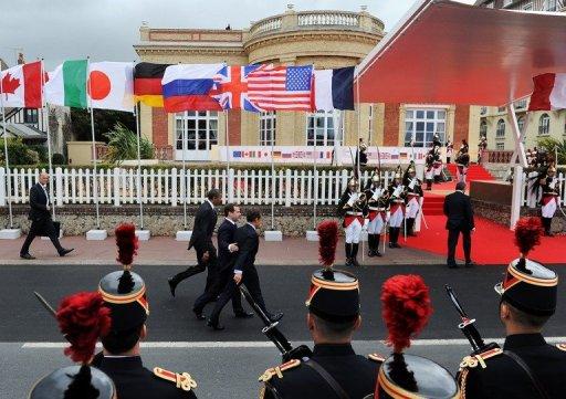 Los líderes del G8 en Deauville