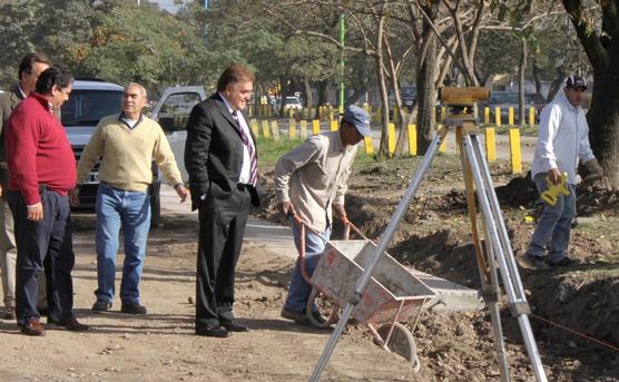 Amaya supervisó obras