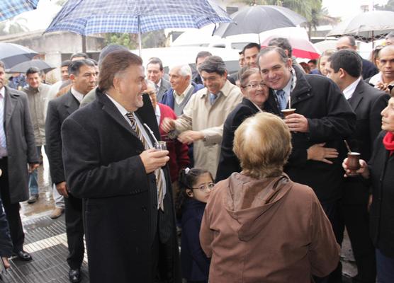 Alperovich y Amaya en Villa Urquiza