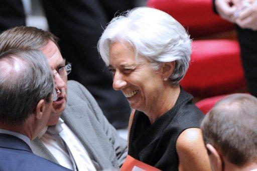 Christine Lagarde, en París, antes de ser designada nueva directora gerente 