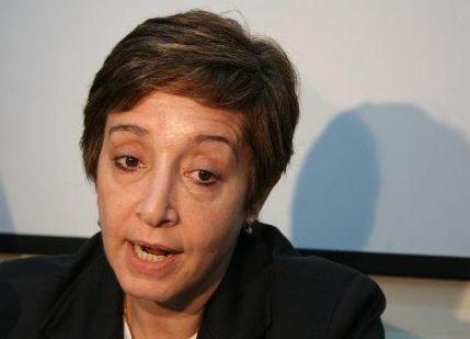 La candidata a diputada nacional por la lista oficial, Beatriz Mirkin, actual ministra de Desarrollo Social