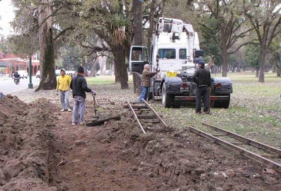 La Municipalidad continúa con los trabajos para poner en funcionamiento El Trencito del Parque 9 de Julio