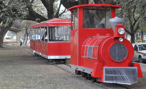 ste fin de semana el trencito volverá a recorrer el Parque 9 de Julio