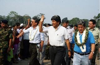 Evo Morales en Chimorè