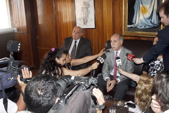 El presidente de la Corte Suprema de Justicia de la Nación, Ricardo Lorenzetti, en conferencia de prensa