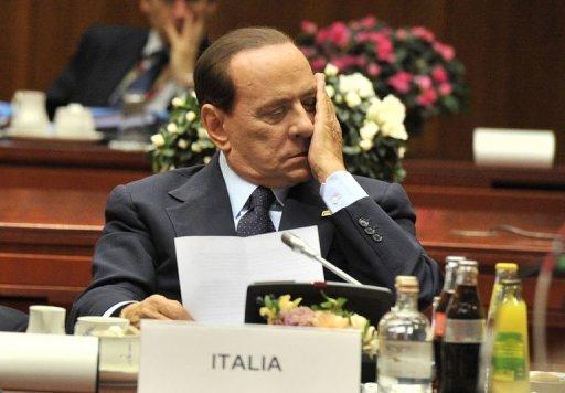 Berlusconi, ayer en Bruselas