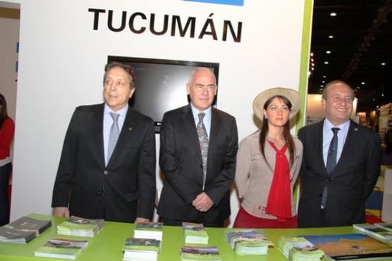 Meyer en el stand de Tucumán