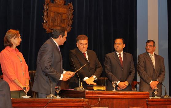 Acto de asunción de Domingo Amaya