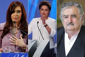 Mujica, Dilma y Cristina