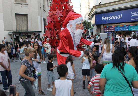 Papá Noel en la Peatonal 